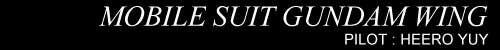 Mobile Suit Gundam Wing